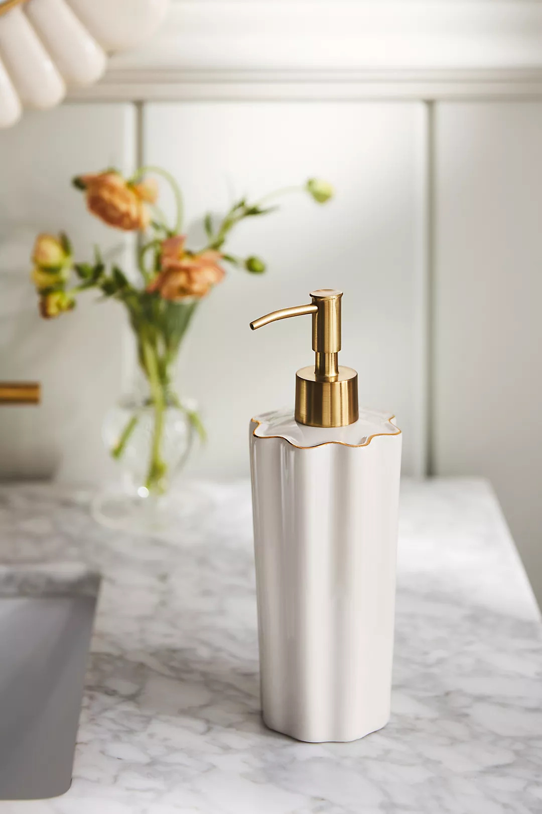 Le Marais Scalloped Bath Dispenser | Anthropologie (US)