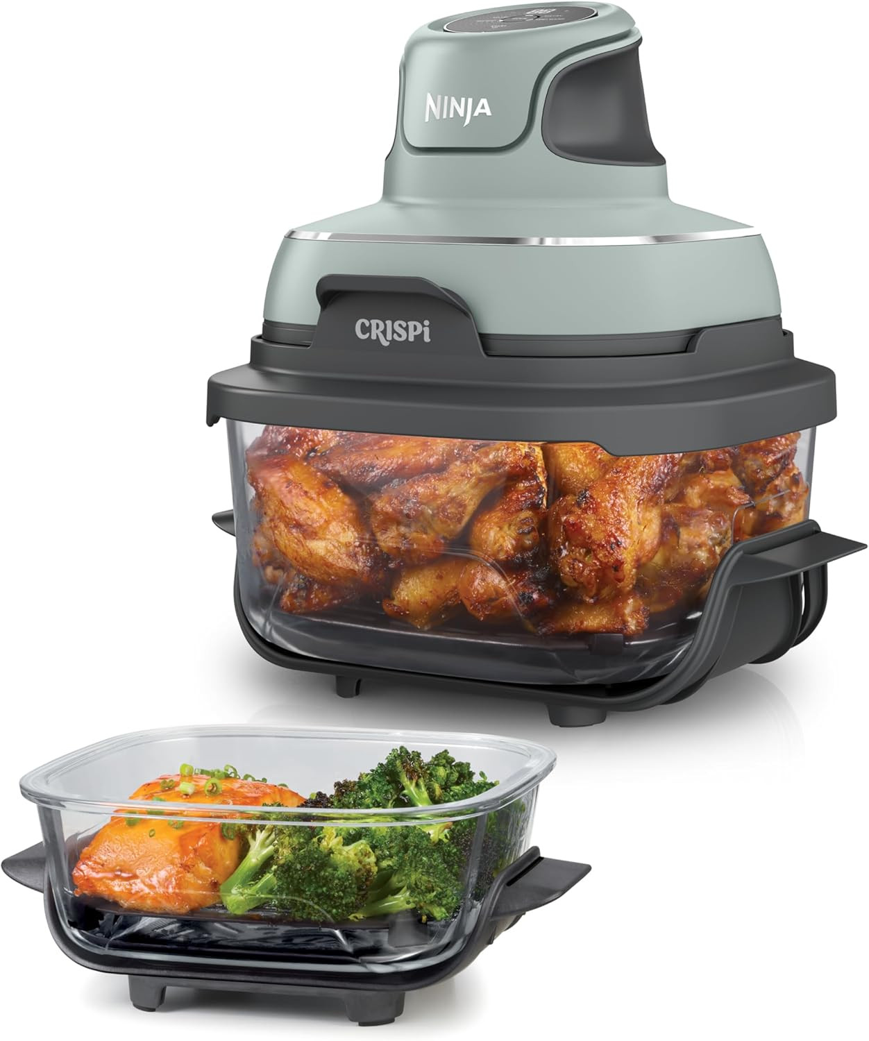 Ninja CRISPi Portable Air Fryer, 3.8L, 4-in-1: Air Fry, Roast, Keep Warm, Recrisp, Space Saving C... | Amazon (UK)