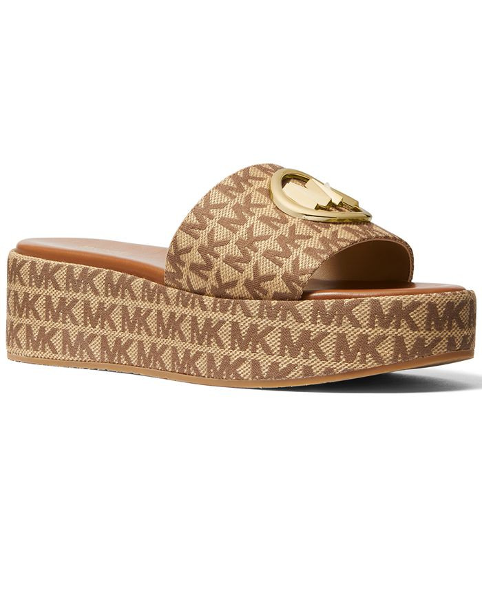 Michael Kors Women's Sadler Wedge Sandals & Reviews - Sandals - Shoes - Macy's | Macys (US)