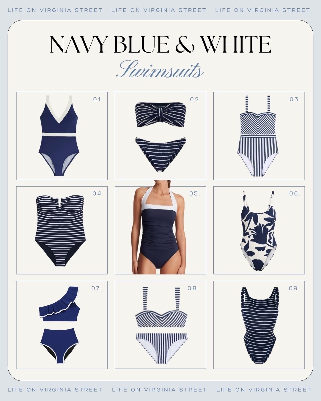 Navy blue and white swimsuits 🙌🏻🙌🏻

#LTKSwim #LTKootd #LTKTravel

#LTKSwim #LTKspring #LTKSeasonal