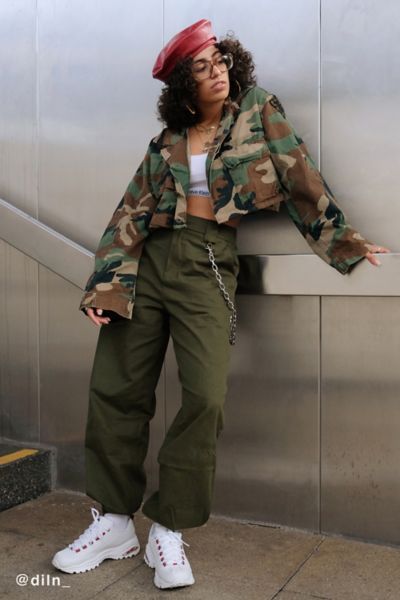 I.AM. GIA + UO Cobain Pant - Green XS at Urban Outfitters | Urban Outfitters (US and RoW)
