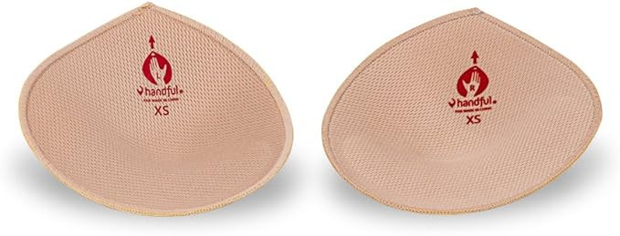 Handful Lights Out Thick Bra Pad Inserts for Sports Bras, Mastectomy Bras, and Swimsuit Tops | Amazon (US)
