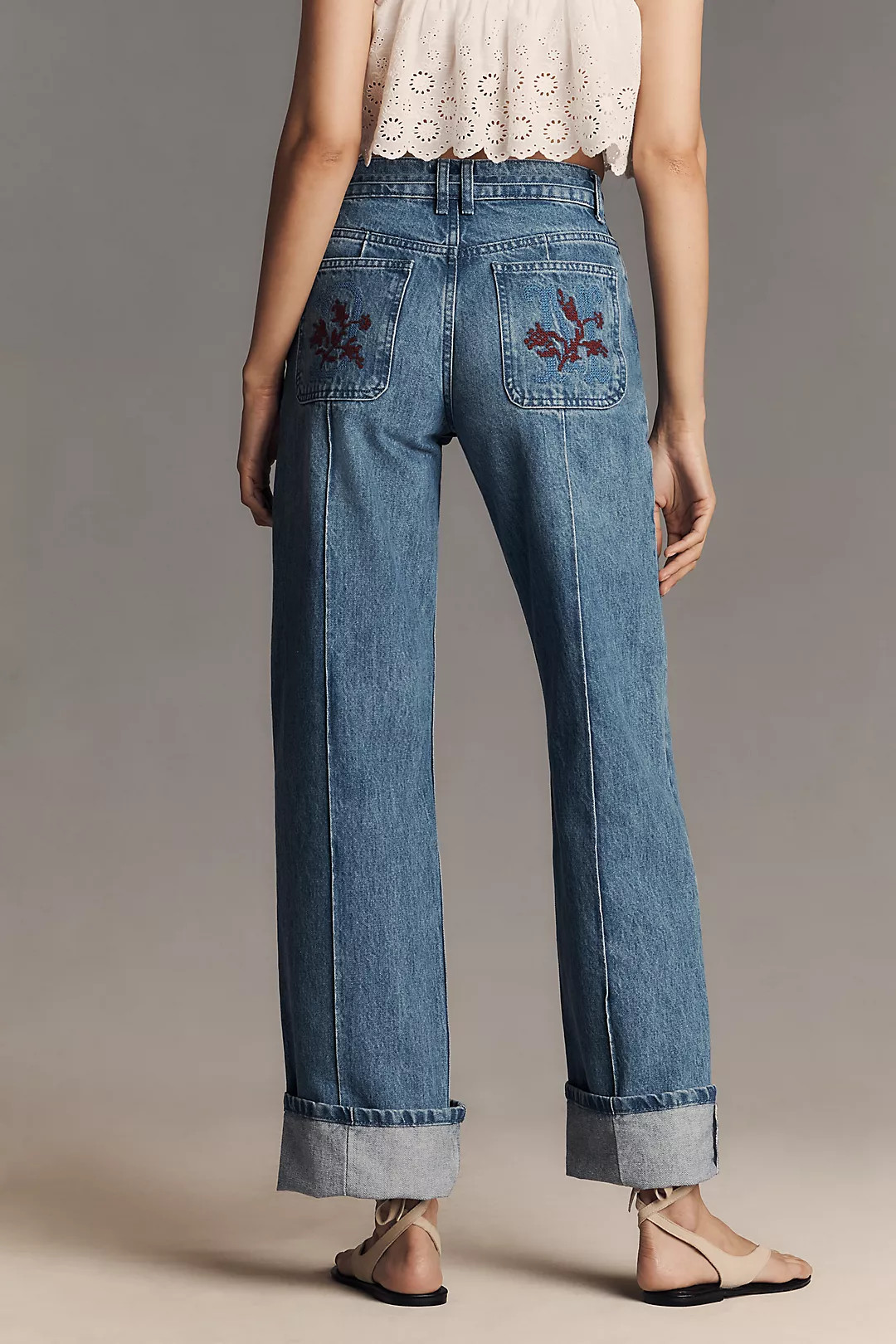 Damson Madder Sylvie Tie Jeans | Anthropologie (US)