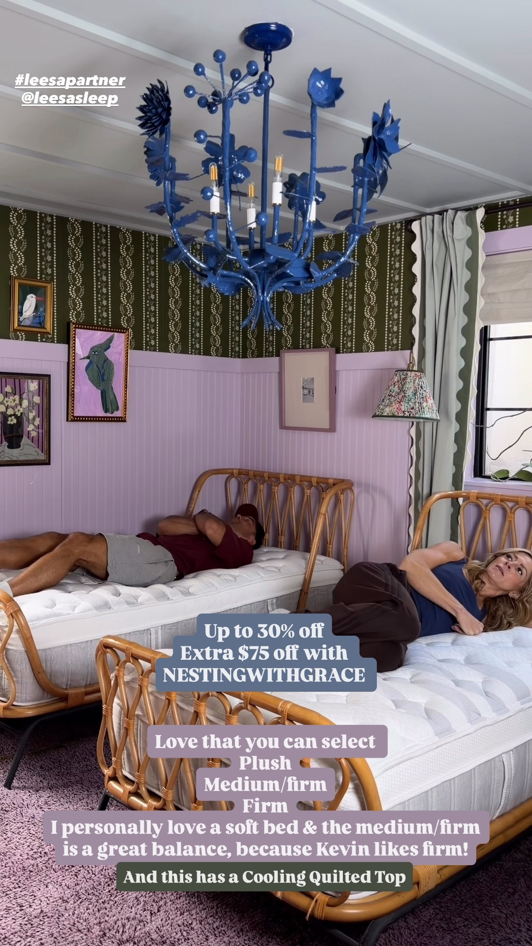 NESTINGWITHGRACE for extra $75 off

@leesasleep 
#leesasleep #mattress
#Leesapartner