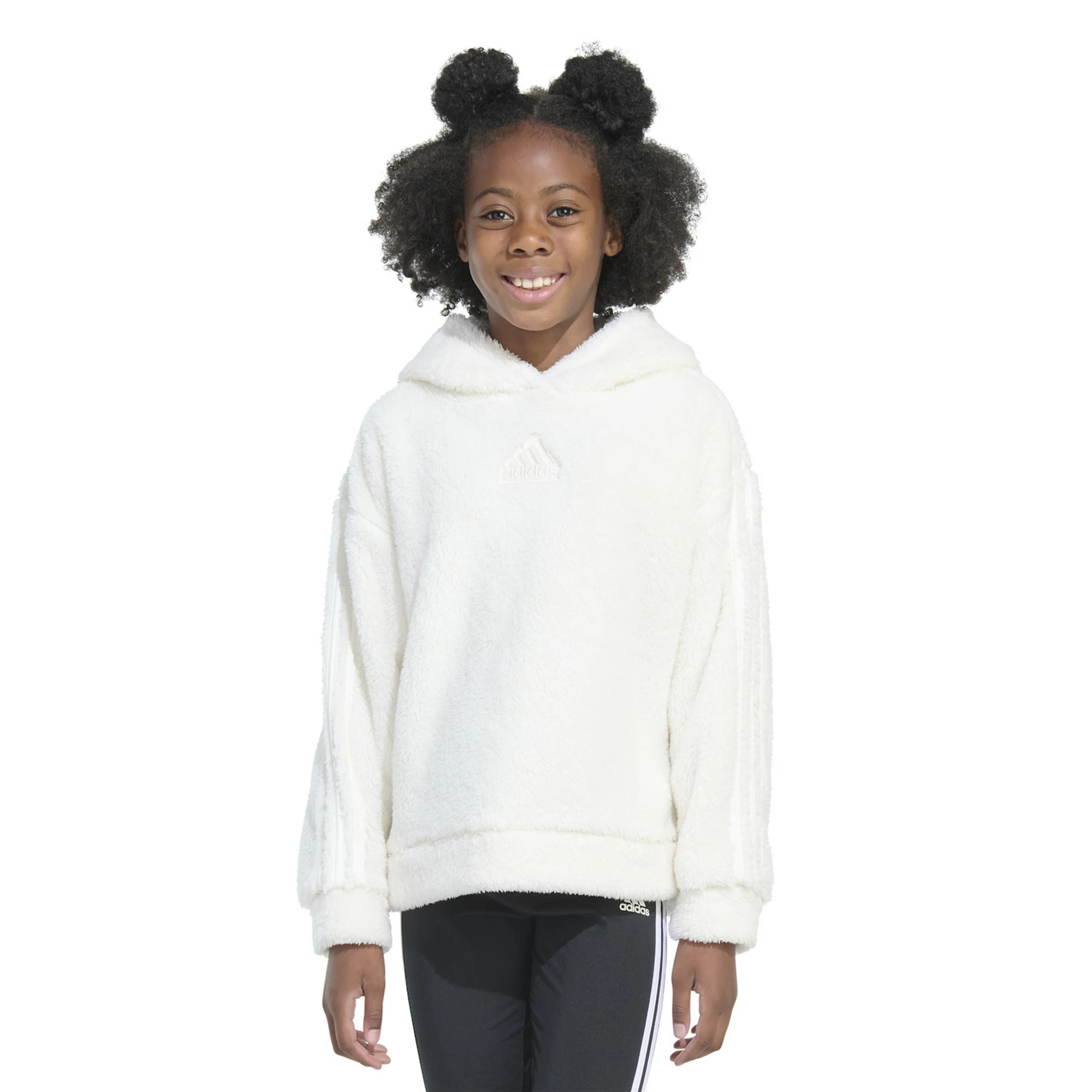 Girls 7-16 adidas Cozy Sherpa Logo Hoodie | Kohl's