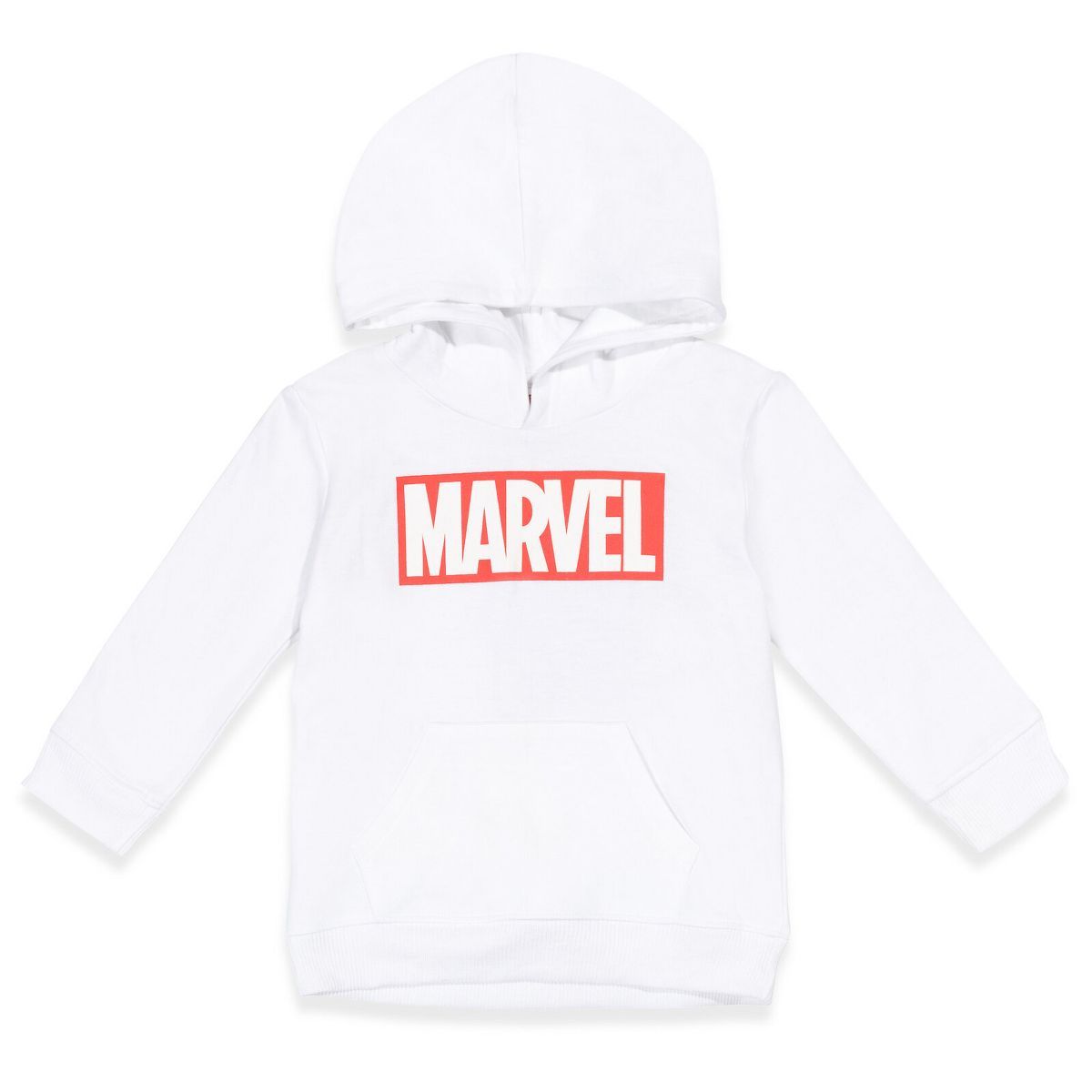 Marvel Comics Iconic Logo Fleece Pullover Hoodie Toddler to Big Kid | Target