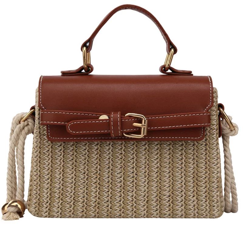ZUARFY Bohemian Straw Bags for Women Beach Handbags Summer Vintage Rattan Bag Kintted Woven Cross... | Walmart (US)