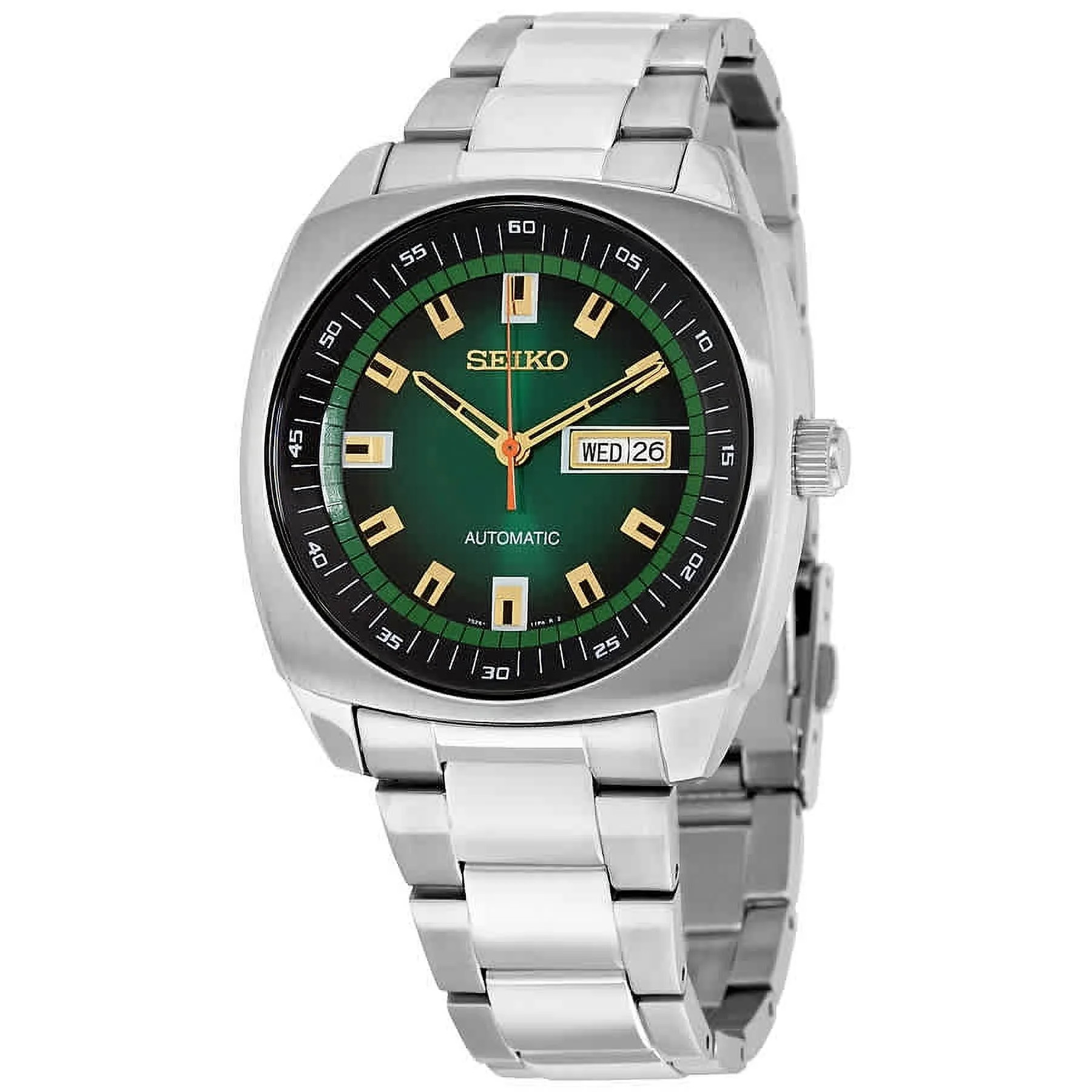 Seiko Recraft Automatic Green Dial Stainless Steel Men's Watch SNKM97 | Walmart (US)