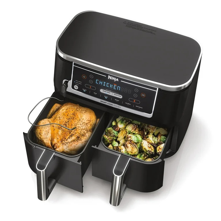 Ninja\u00ae Foodi\u00ae 6-in-1 Smart 10-qt. 2-Basket Air Fryer | Walmart (US)