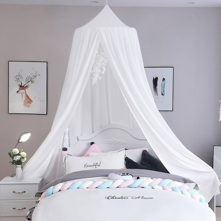 Kids Bed Canopy Girls Canopy for Crib Canopy Nursery Canopy Hanging Canopy Blocking Light Canopy ... | Amazon (US)