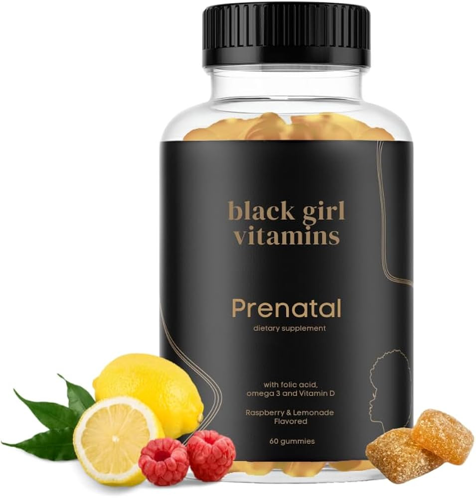 Black Girl Vitamins - Prenatal Gummies for Women Vitamin with Folate for Bone Health Support, Glu... | Amazon (US)