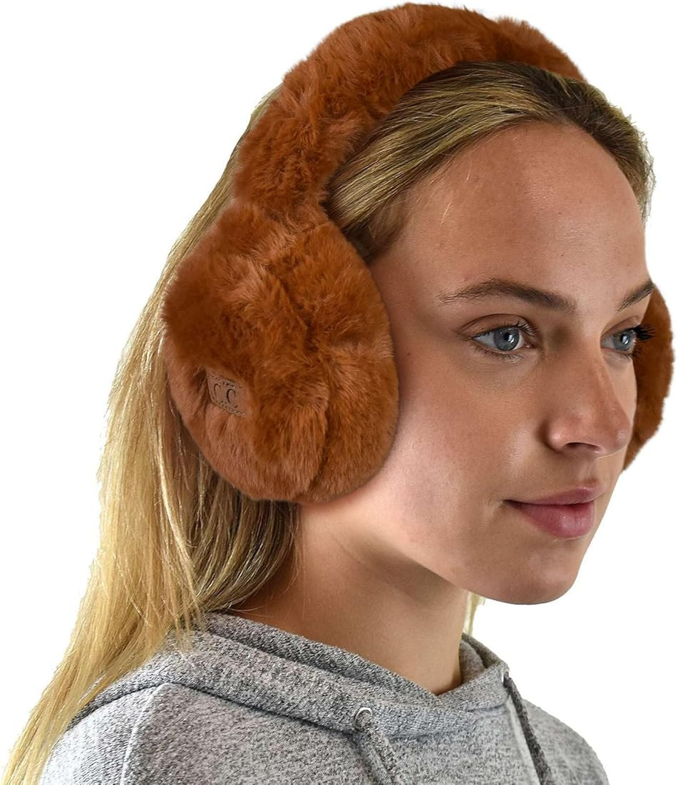 C.C Soft Winter Warm Adjustable Headband Ear Warmer Earmuffs | Amazon (US)