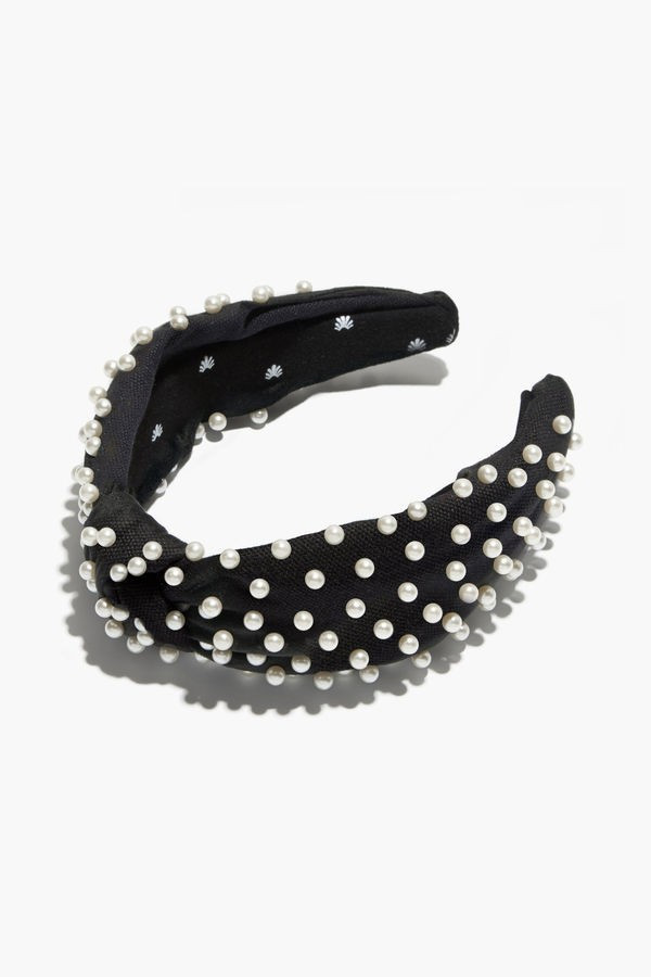 Black Woven Pearl Headband | Tuckernuck (US)
