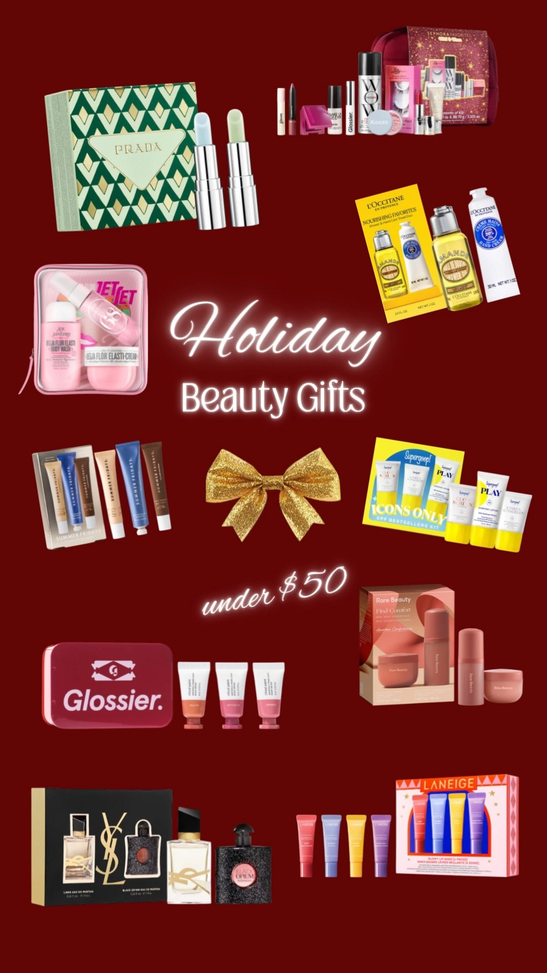 Holiday Beauty Gifts under $50 for her!  

#LTKGiftGuide #LTKBeauty #LTKHoliday