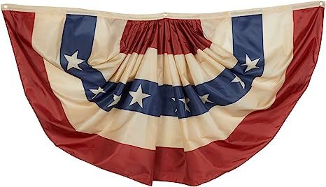 Patriotic Bunting Flag, USA Pleated Fan Banner for 4th of July (71.5 x 34 In) | Amazon (US)