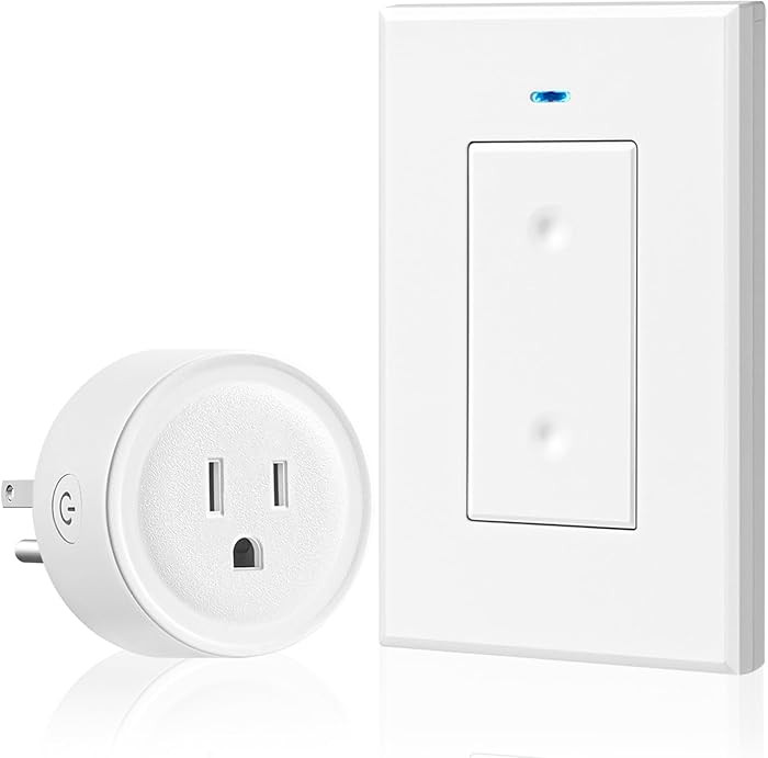 Remote Control Outlet for Christmas Lights, WILAWELS Wireless Light Switch, Removable Remote Ligh... | Amazon (US)