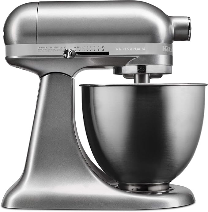 KitchenAid KSM3316 KSM3311XCU Artisan Mini Series Tilt-Head Stand Mixer, 3.5 Quart, Contour Silve... | Amazon (US)