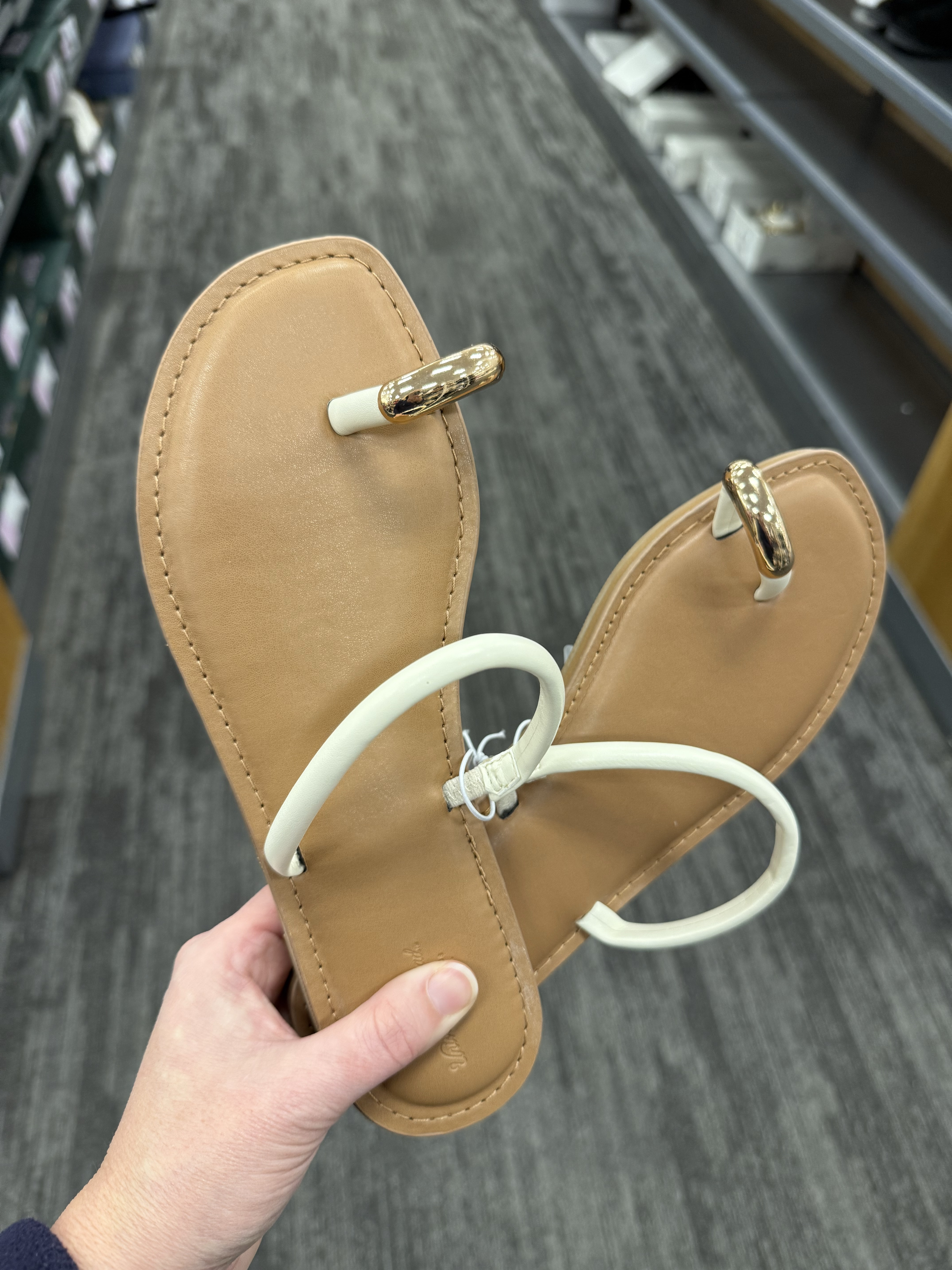 Target sandals are on sale this weekend! Loving these white sandals with gold accents! 

Target shoes, women’s sandals, sandals, spring sandals, spring fashion, spring 2025, target style, target sandals, white sandals, spring break, vacation, nude sandals

#LTKShoeCrush #LTKSaleAlert #LTKFindsUnder50