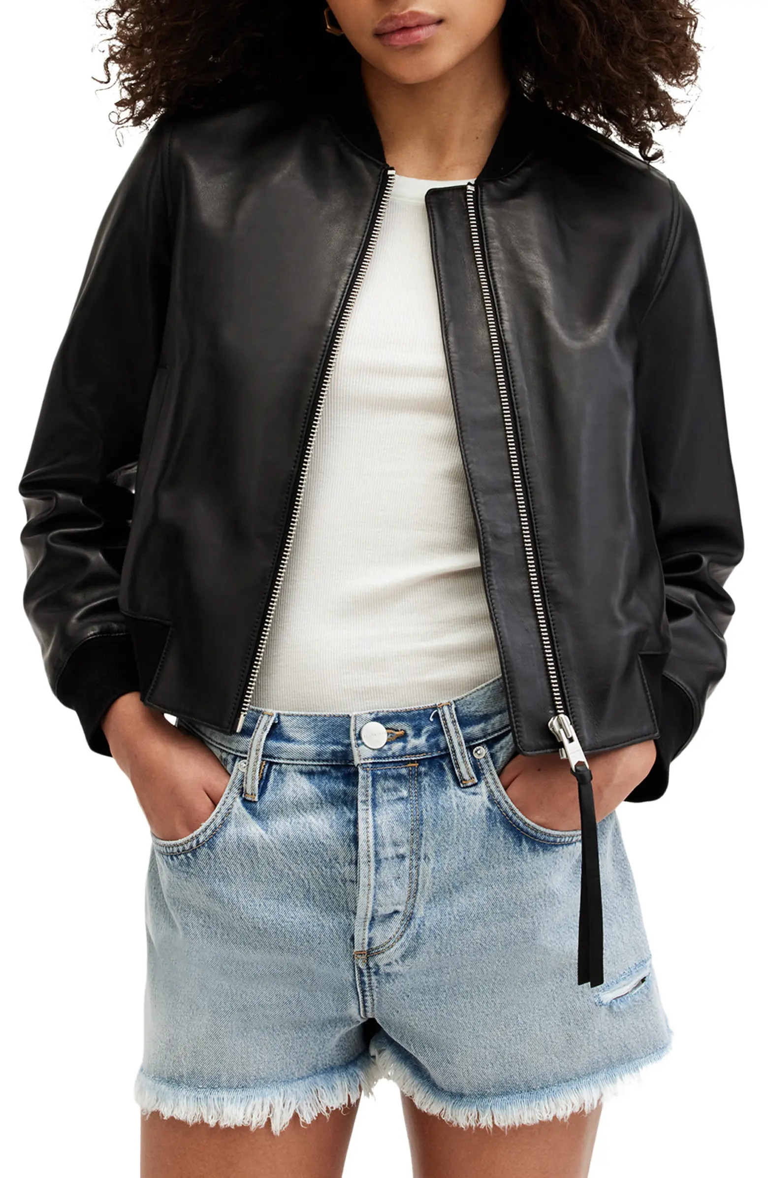 Orten Leather Bomber Jacket | Nordstrom