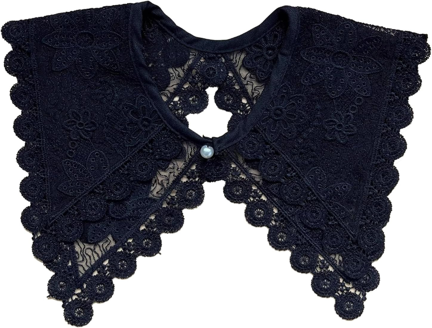 WENLOOY Retro Hollow Out Lace Floral False Collar Detachable Fake Collar for Women Girl | Amazon (US)