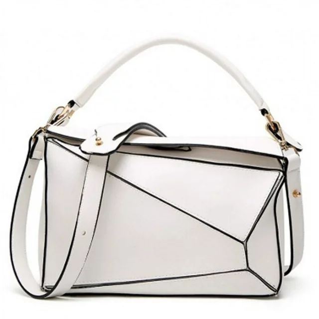 Handbag for Women, GMYLE Leather Puzzle Design Geometric Shoulder Bag Casual Work Gift for Mother... | Walmart (US)