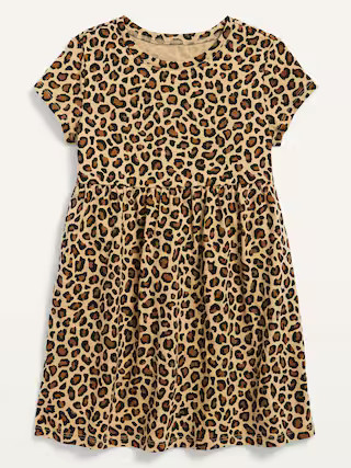 Fit & Flare Short-Sleeve Jersey Dress for Toddler Girls | Old Navy (US)