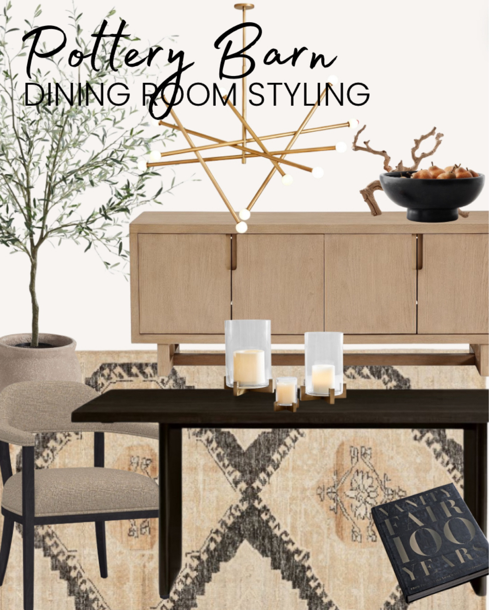 Welcome to my PotteryBarn faves for styling the perfect dining room! Obsessed with how this design inspo mixes warm tones in a way that’s both classic and modern. 🤎🖤

#ltkcanada 

#LTKHome #LTKFallSale #LTKStyleTip