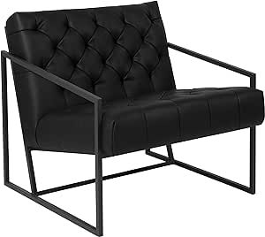 Flash Furniture HERCULES Madison Series Black LeatherSoft Tufted Lounge Chair | Amazon (US)