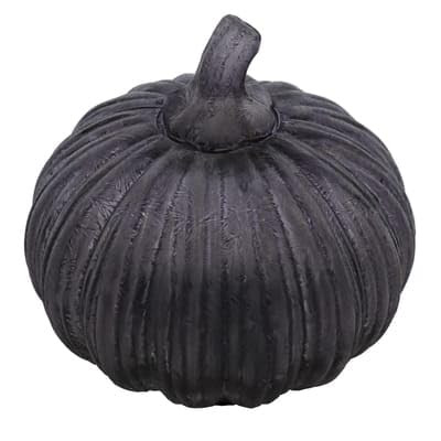 Ashland 4.5" Black Glass Pumpkin Halloween Home Decor | Amazon (US)