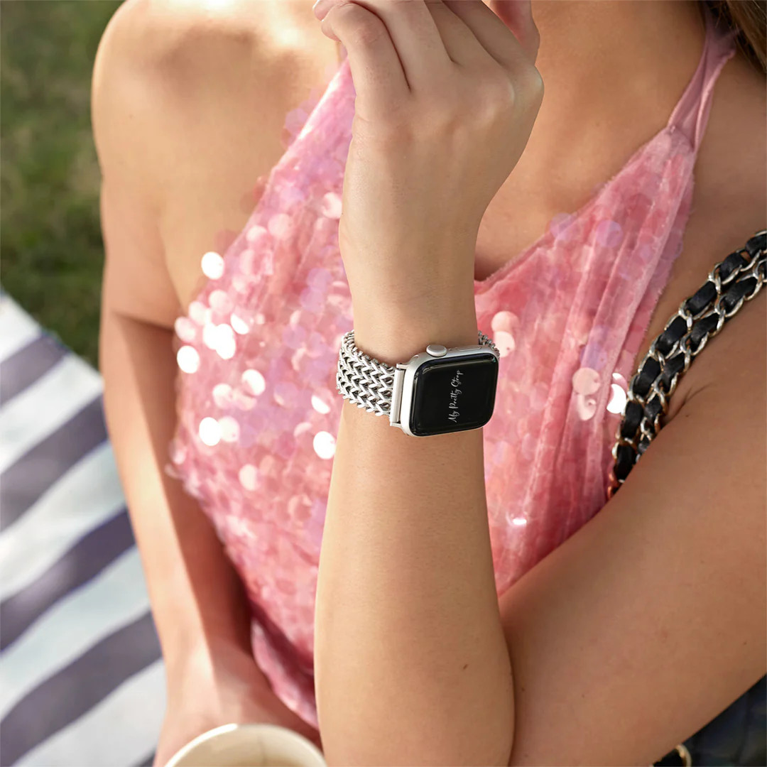 Mermaid Stainless Steel Strap Starlight / 38MM / 40MM / 41MM / (Series 10 - 42 MM) | Pretty Straps
