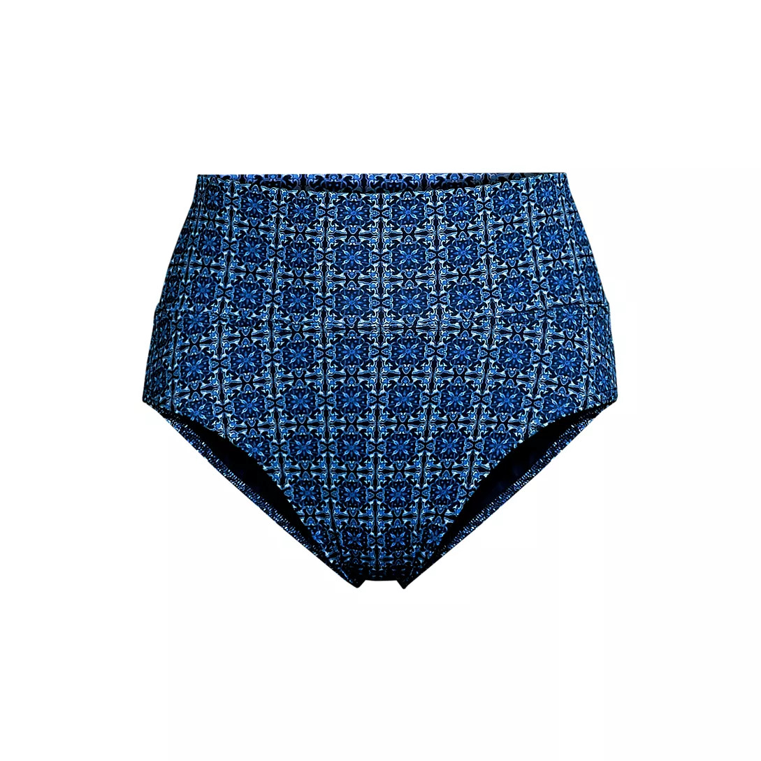 Women's Pinchless High Waisted Bikini Bottoms | Lands' End (US)