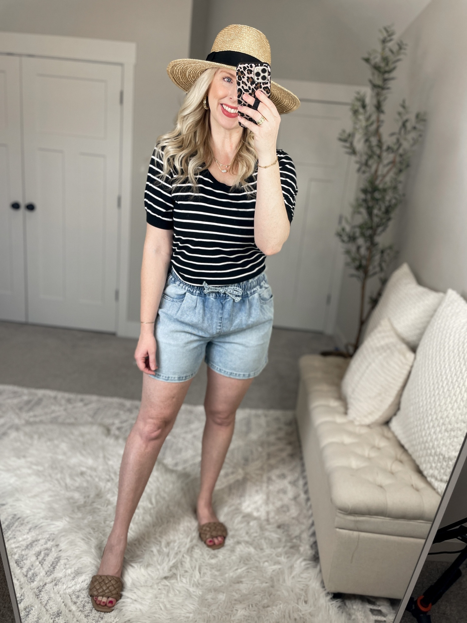 Weekend Walmart Wins try on
Black & white stripe top- medium 

#LTKstyletip #LTKunder50