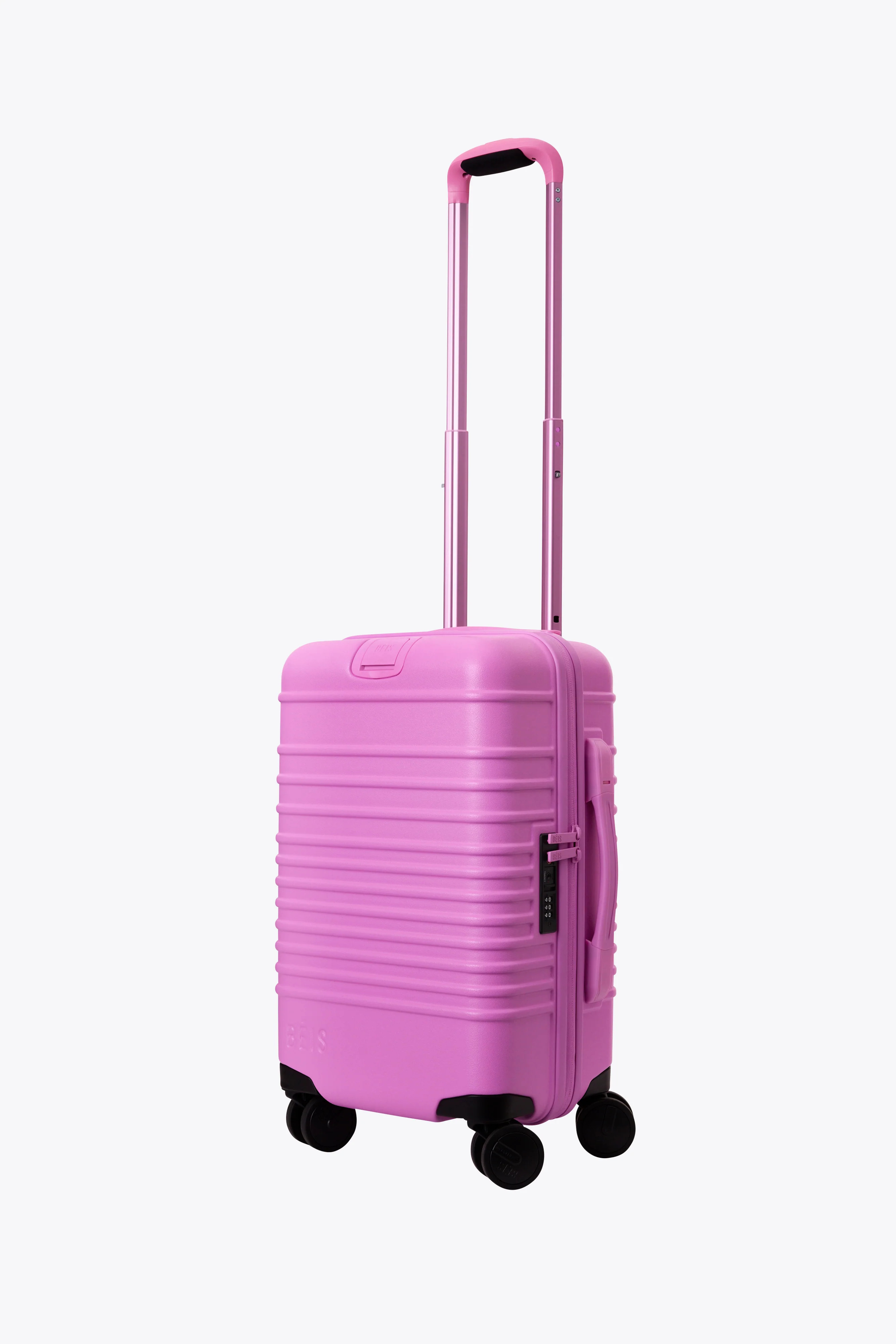 BÉIS 'The Small Carry-On Roller' in Berry - Compact Small Rolling Luggage in Berry | BÉIS Travel