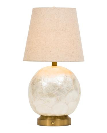 17x8.5 Linen Shade Oversized Led Rechargeable Lamp | TJ Maxx