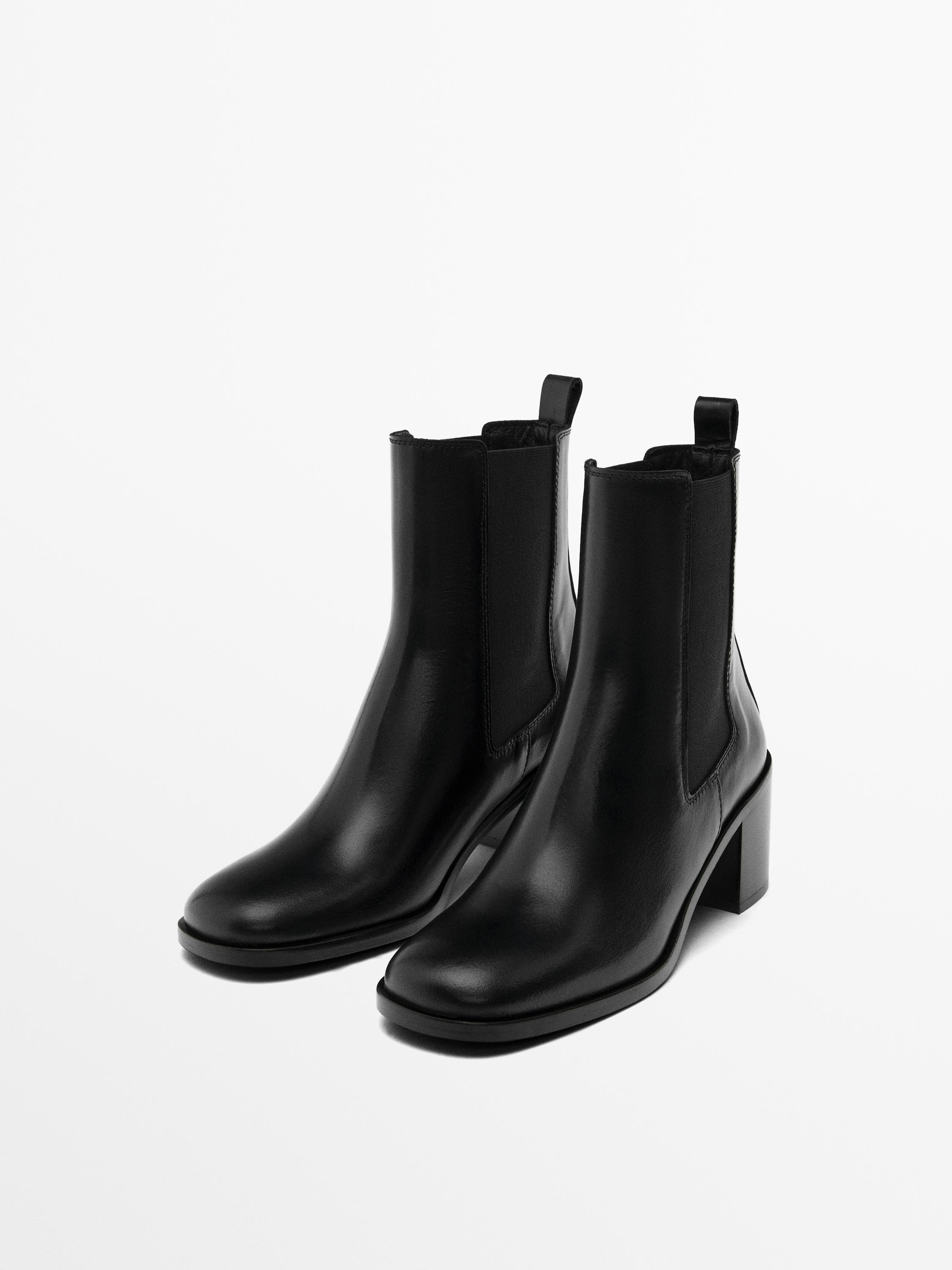 Chelsea-Boots mit Absatz | Massimo Dutti DE