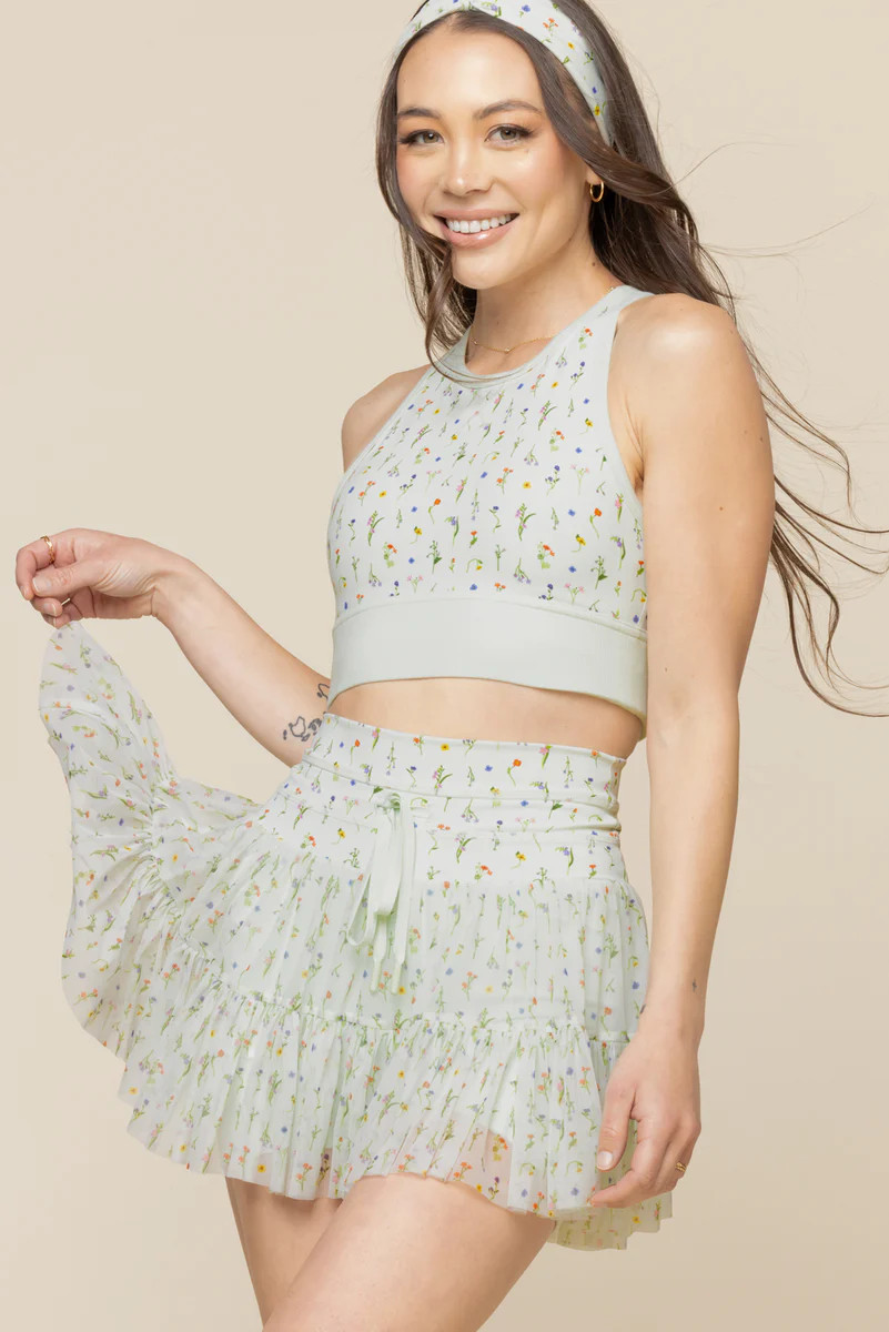 Pirouette Skort - Meadow | POPFLEX