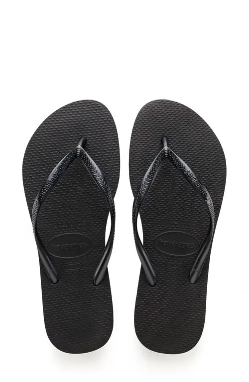 Havaianas Slim Flip Flop in Black at Nordstrom, Size 39 | Nordstrom