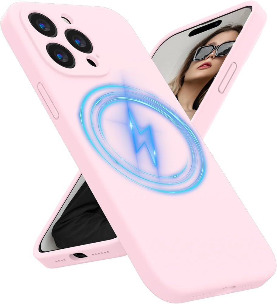Magnetic Case Designed for iPhone 15 Pro Max Case, [Compatible with MagSafe] Silicone [Camera Pro... | Amazon (US)