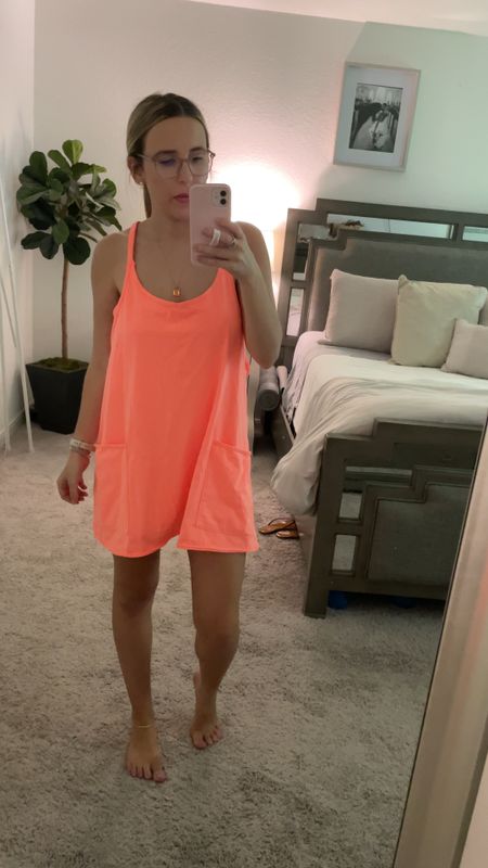 Free people hot shot mini dress is the perfect throw on outfit for summer ! I’m wearing size small and it’s oversized but the XS was too small ! TTS! 

#LTKunder100 #LTKFitness #LTKhome