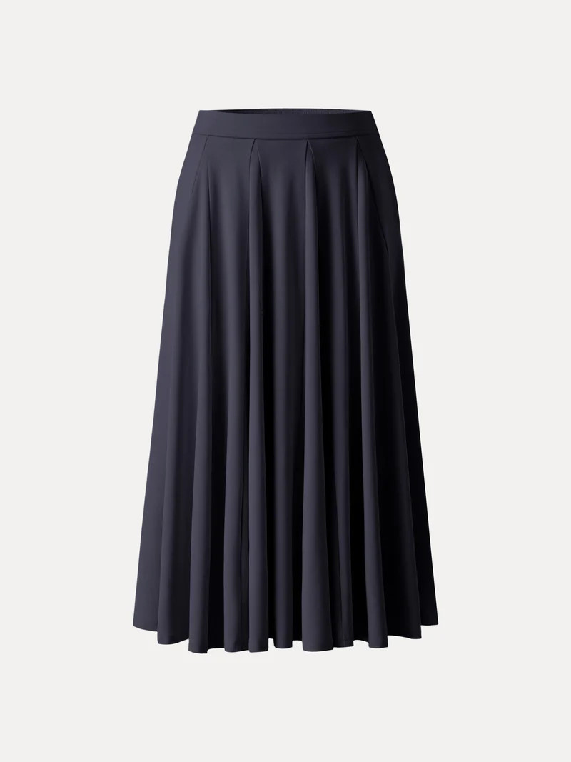 Lyocell Blend Volume Skirt with Pockets | OGLmove