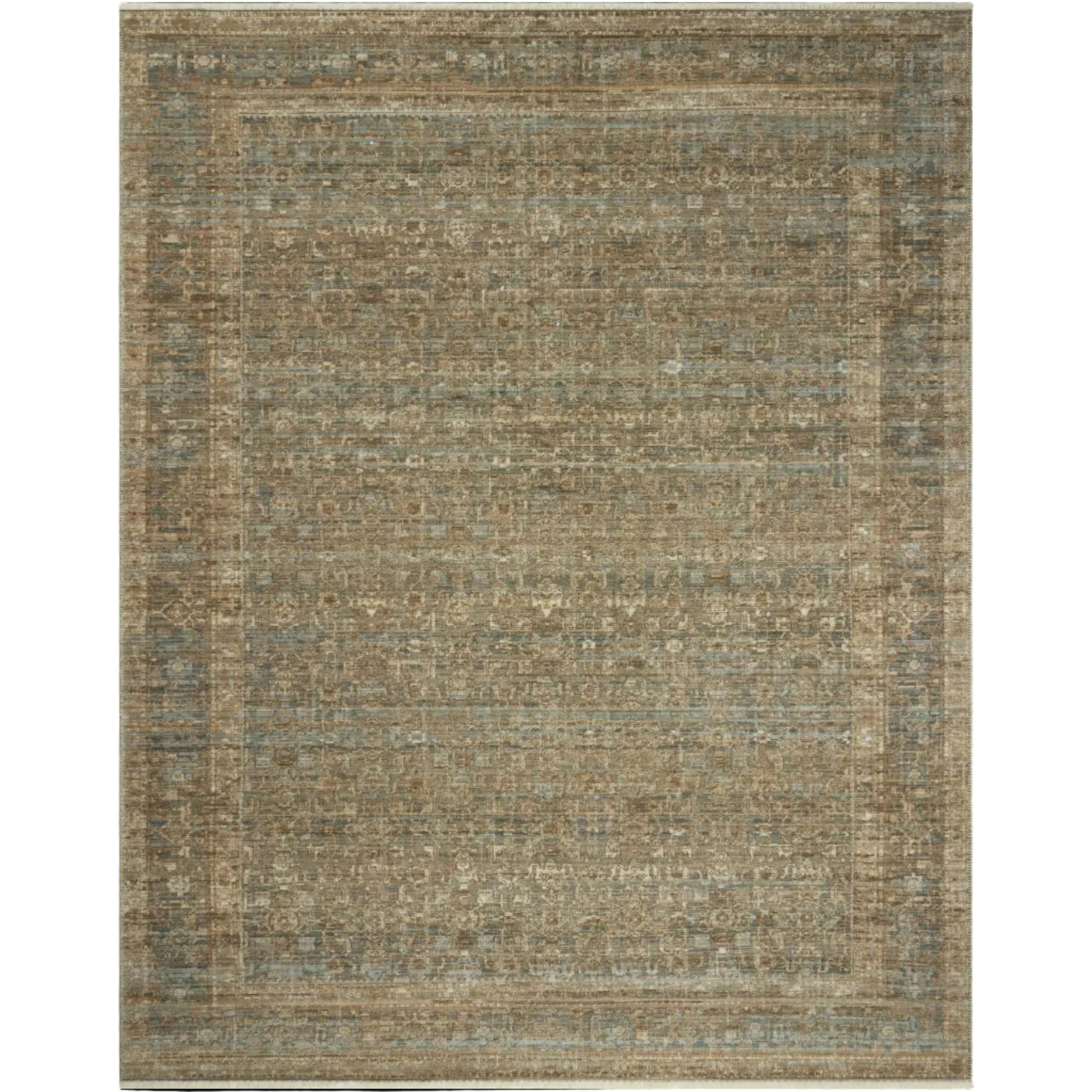 Hillcrest Camel Seaglass Rug | Magnolia