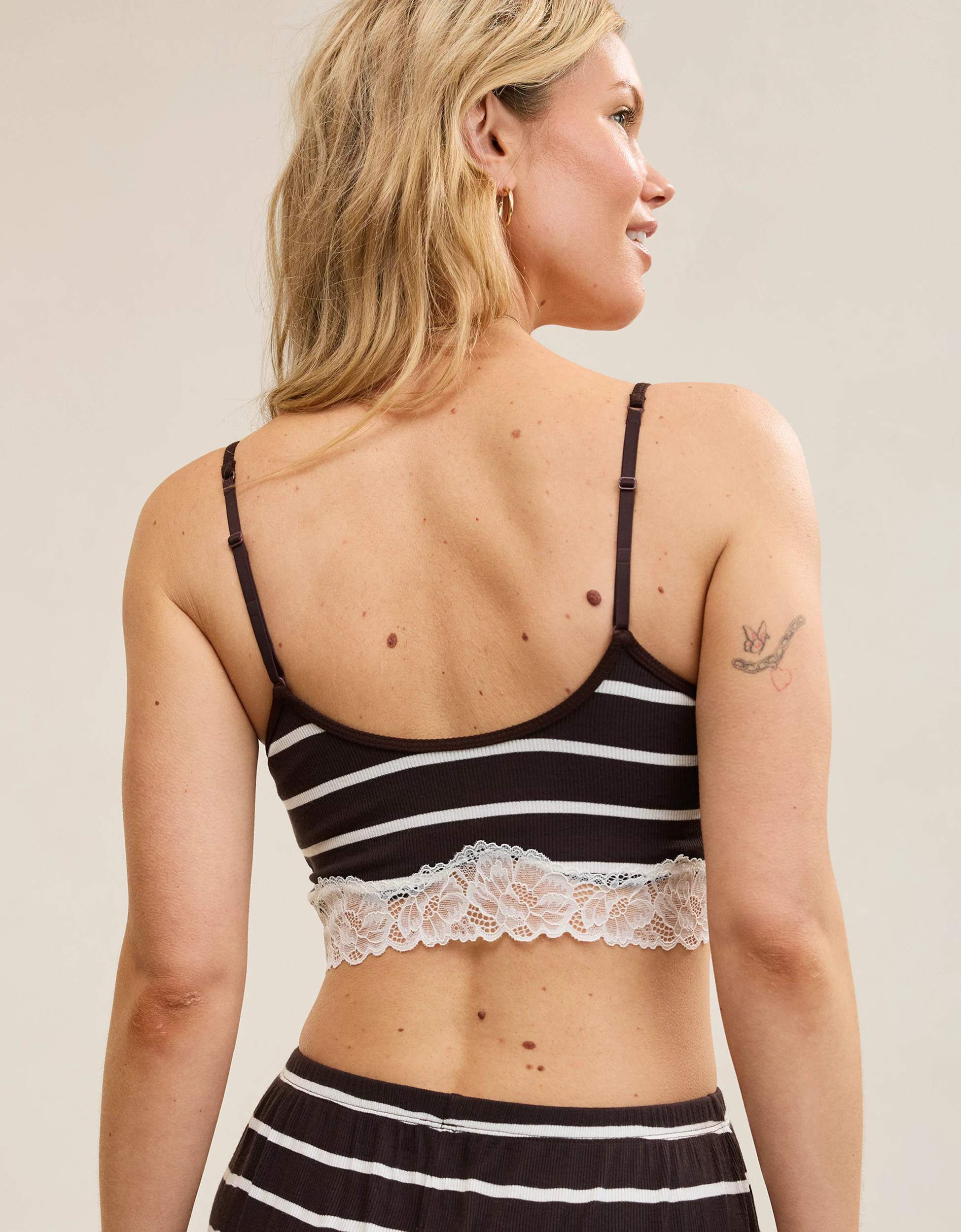 OVERSLEPT by Aerie Real Soft\u00ae Ribbed Lace Bra Top | Aerie