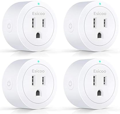 Smart Plug Esicoo - A Certified Works with Alexa, Echo & Google Home –Only Cloud Intelligence A... | Amazon (US)