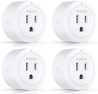 Smart Plug Esicoo - A Certified Works with Alexa, Echo & Google Home –Only Cloud Intelligence A... | Amazon (US)