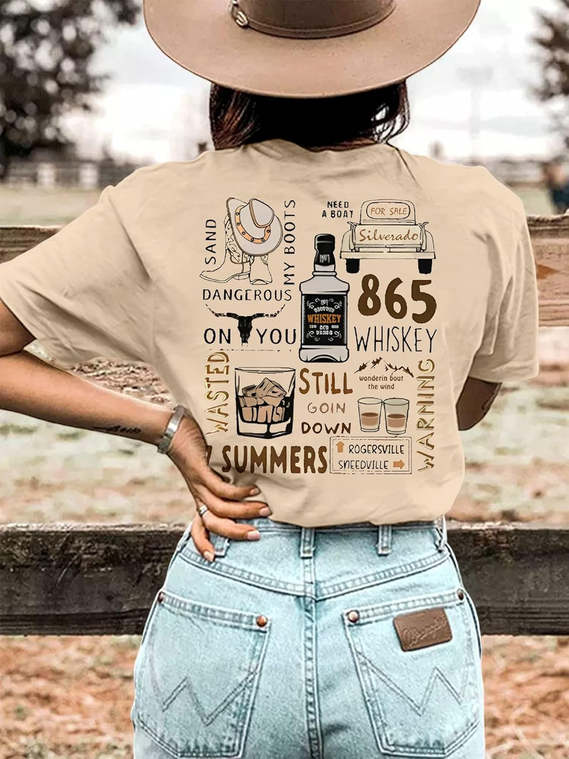 Women Rodeo Cowboy Shirt Western Graphic Tees Vintage Horse Riding Short Sleeve Top | Amazon (US)