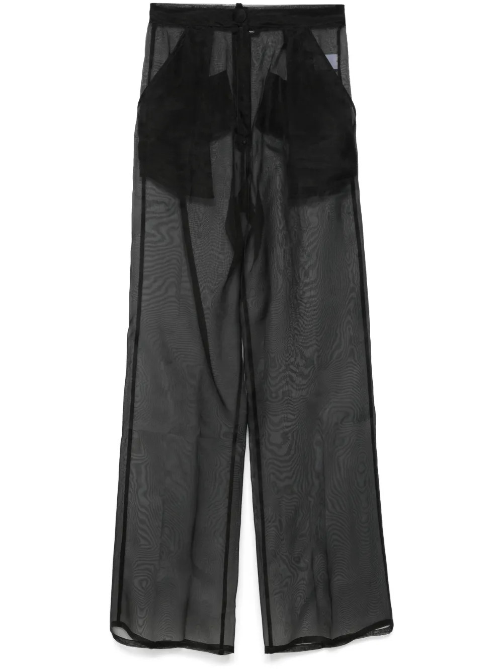crystal-embellished wide-leg trousers | Farfetch Global