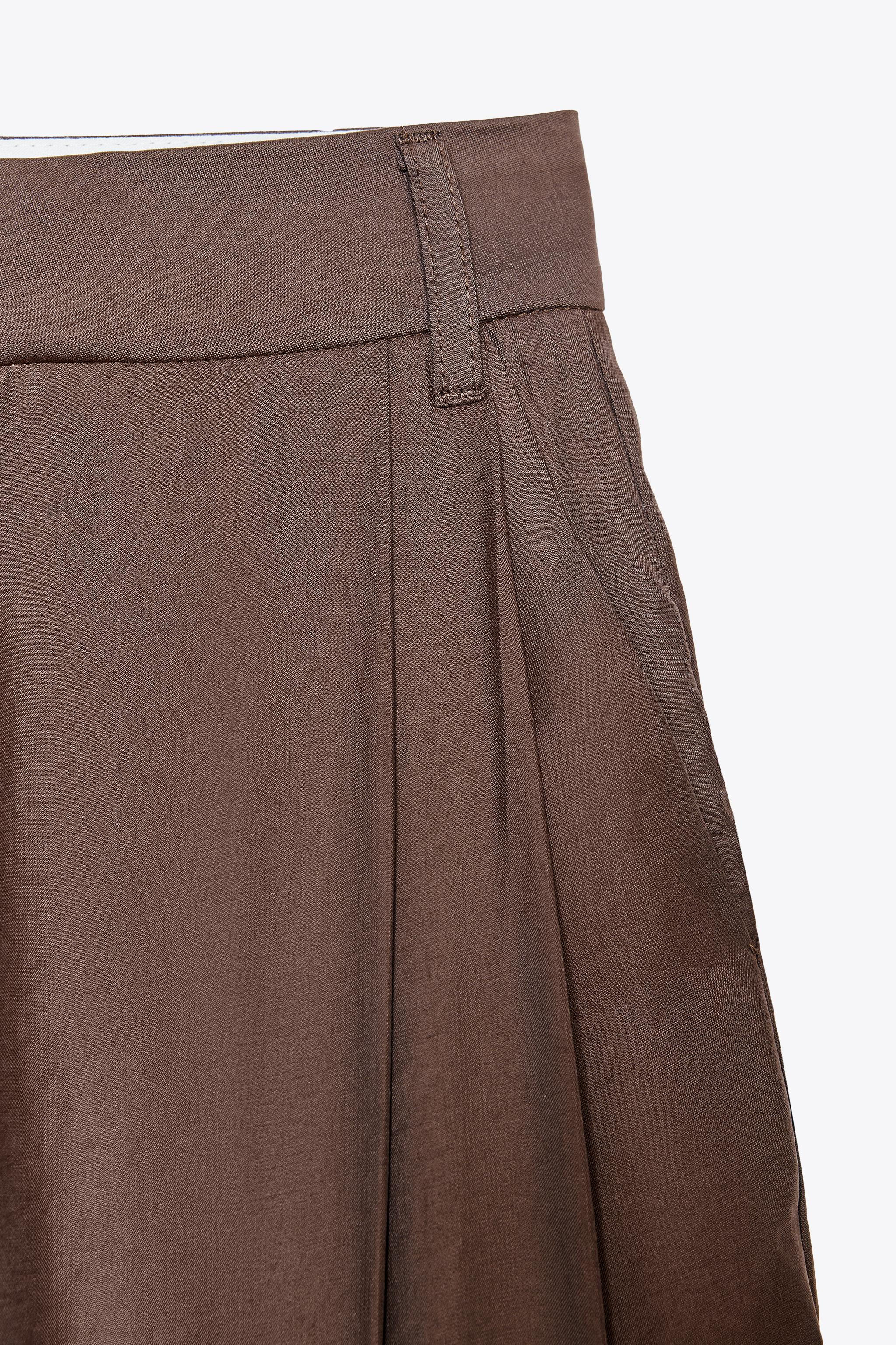 DOUBLE PLEAT TROUSERS WITH FLAPS | Zara UK