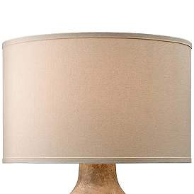 Zen Lava Ceramic Table Lamp with Off-White Shade | www.lampsplus.com | Lamps Plus