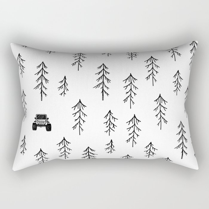 Among the Trees Rectangular Pillow by littlejeepadventures | Society6