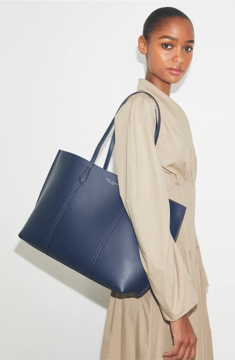 Perry Triple Compartment Leather Tote | Nordstrom